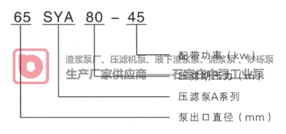 中強工業(yè)泵SYA型壓濾機入料泵